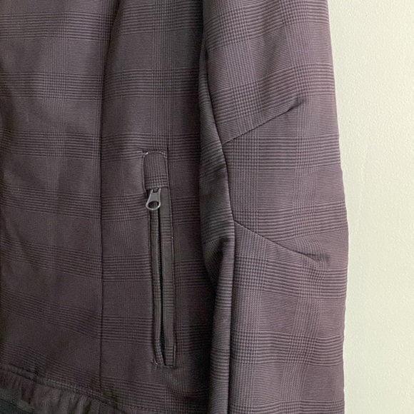 Grey Plaid Rain Resistant Jacket- Fleece Lined! - Picture 2 of 10